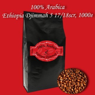 Arabica Ethiopia Djimmah зернова кава 1000г. БЕЗКОШТОВНА ДОСТАВКА від 1кг!